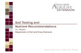 Soil Testing and Nutrient Recommendations · Available from: Forestry Suppliers, JBK Mfg, JMC, on the web. Soil Sampling Equipment The full selection. Profile Sampling ... (based