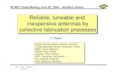 Reliable, tuneable and inexpensive antennas by collective ... · FP6 – 2003 – AERO 1 # 516121 1 Reliable, tuneable and inexpensive antennas by collective fabrication processes