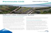 Patterson Lakes Community Update - Peninsula Link · The $759 million Peninsula Link project is a 27 kilometre . freeway connection between EastLink at Carrum Downs and the Mornington