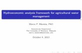 Hydroeconomic analysis framework for agricultural water ... · 7 8 9 Corn 0.5 0.0 0.5 1.0 Change in land (x100) 0.0 0.5 1.0 1.5 2.0 2.5 3.0 3.5 Tomato 0 6 7 0. water management. water