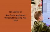 Update on New E-rate Application Window for Funding Year …...5 Competitive Bidding • E-rate discounts are allowed for bandwidth increases without conducting competitive bidding