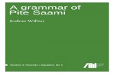 A grammar of Pite Saami · StudiesinDiversityLinguistics ChiefEditor:MartinHaspelmath ConsultingEditors:FernandoZúñiga,PeterArkadiev,RuthSinger,PilarValen zuela Inthisseries: