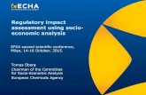 Regulatory impact assessment using socio- economic analysis · 2016. 6. 10. · Regulatory impact assessment using socio-economic analysis Tomas Öberg Chairman of the Committee for