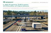 I-405 Express Toll Lanes: 24 Months of Operations...Jan 09, 2018  · express toll lanes 1 to 5x a month. compared to the GP lanes for the full corridor trip. 11. 13. TRAVEL TIME SAVINGS.