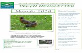 March 2018 newsletter - Nature Stuffnaturestuff.net/site/images/...newsletter_mar_2018.pdfPECFN NEWSLETTER March 2018 REMINDER $15 membership fees are overdue. Please pay at the March