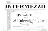 Intermezzo - Sheet music · Title: Intermezzo Author: Coleridge-Taylor, Samuel - Publisher: ondon: Ascherberg, Hopwood & Crew, 1911. Plate A.H.& C. Ltd. 5367 Subject: Public Domain