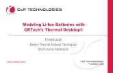 Modeling Li-Ion Batteries · Mark up the geometry with modeling information (material names, submodels, surface properties and domains) 3. Mark up the geometry with mesh controls