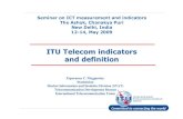 2.1 Magpantay Telecom Indicators and definition Magpantay Telecom Indicator… · 2 ITU statistical work Collection and dissemination of telecom/ICT statistics (infrastructure and