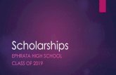 Scholarships · ENB Scholarships: Important Reminders Deadline: March 31, 2019 Must include SAR report from FAFSA (1st page) which lists EFC Unofficial transcript with SAT/ACT score