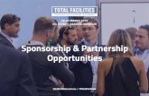 Sponsorship & Partnership Opportunities · and facilities management audience with over 93,000 views each year. But it’s the three months pre-event that really sees web traffic