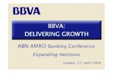DELIVERING GROWTH st - BBVA · This docum ent m ay contain sum m arised inform ation or inform ation that has not been audited, and its recipients are invited to consult the docum