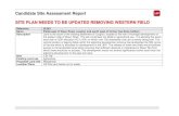 Candidate Site Assessment Report SITE PLAN NEEDS TO BE … · 2016. 7. 19. · Candidate Site Assessment Report SITE PLAN NEEDS TO BE UPDATED REMOVING WESTERN FIELD Reference UL001
