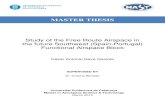 MASTER THESIS - COnnecting REpositories · 2016. 10. 19. · MASTER THESIS Study of the Free Route Airspace in the future Southwest (Spain-Portugal) Functional Airspace Block César