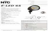 Location: Catalog#: E-LED 65 · info@ntc-lighting.com *Speci ications subject to change without notice pg2 ACCESSORIES Catalog# Description 18101MP PVC Mounting Post: 3.28"D x 18.5"L