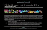 Hinrich Foundation Case Study P&G's 30-year contribution ... · P&G is one of the world’s great consumer goods companies. P&G began exploring the potential of China’s market shortly
