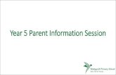 Year Parent Information Session - Westgarth€¦ · Year 5 Parent Information Session. Meet the team •Sharon •Megan •Andy •Jess •Amie •Hannah. ... Keep updated by regularly