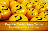 Popular Technology Terms · Popular Technology Terms When traveling in a foreign country, it’s always helpful to learn a few everyday words and phrases, and the world of computers