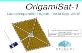 Origami Sat-1 構成比較...Prof. Takashi Tomura Tokyo Tech 18 Aircraft Micro-gravity experiment ： 2. Sequence of events after launch 19 20 After release from rocket, on Jan. 18,