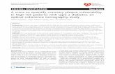 ORIGINAL INVESTIGATION Open Access A score to quantify ... · Methods: OCT was performed in the coronary culprit lesions of 112 patients with type 2 diabetes. The score, which quantifies