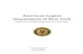 American Legion Department of New York...American Legion Department of New York Protocol and Planning Guide for Activities Revision #3, December 2018 Susan L. Rumsey, Chair Protocol
