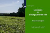 Omer van Renterghem - Land GovernanceIntegrated landscape management vs Trend – Example Solidaridad Private sector second: Prototyping landscape interventions – example IDH/ISLA