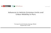 Advances in Vehicle Emission Limits and Urban Mobility in Peru€¦ · Scattered and non-integrated initiatives Non-comparable pilots, scarce information for investors Uncertainty