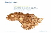 On the horizon 2016 Hot topics for IT Internal Audit in ... · IT Disaster Recovery and Resilience continues to be a ... Disaster Recovery & Resilience 9 Cloud Outsourcing Enterprise