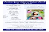 Our Lady Queen of Heaven Catholic Church 1225 2016.pdf† The Cubillos Family (German Cubillos) John Gate Friday December 30 8:00am † Marie Claude Orelien (Eleonore Orelien) * Special