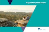 Regulatory framework · 2019. 6. 20. · tailored to each area of regulation. Regulatory principle Description Outcomes-focused Our regulatory approach is driven by clear outcomes