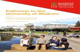 Pathways to the University of Waikato · with AIESEC Waikato, share recipes from home with Waikato Students’ Union (WSU) Cooking Club, or showcase ... The course was a great way