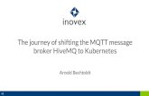 broker HiveMQ to Kubernetes The journey of shifting the ... · Kubernetes won’t simplify your IT architecture Applications must be verbose (see 12factor app guide) Your containers