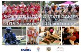 The ShopRite Nutmeg State Games, a division of the CT ...csmg.org/images/uploads/2019_NSG_Sponsor_Opportunities.pdf · The Nutmeg State Games, a Division of the Connecticut Sports
