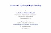 Alexander1-The Nature of Hydrogeologic Reality · 1. Stay the course – research, collect data, develop better ideas and present all of these at mainline meetings and peer reviewed