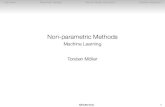 Non-parametric Methods - Machine Learningvda.univie.ac.at/Teaching/ML/15s/LectureNotes/02_non... · 2015. 3. 19. · Machine Learning Torsten Möller ©Möller/Mori 1. ... • Maximum