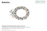 Reigate & Banstead Borough Council 1… · Deloitte Confidential: Government and Public Services Introduction The key messages in this report Our audit work for the 2019 audit is