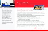 Polycom PVX Audio and Video Conferencing System for the PC · 2010. 2. 5. · Industry-leading software application delivers Polycom's premium quality audio, video, and content sharing