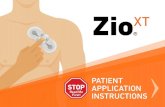 PATIENT APPLICATION INSTRUCTIONS - Zio® by iRhythm UK · The Zio ECG Monitoring System is a ambulatory Electrocardiogram (ECG) monitoring system. The Zio ECG Monitoring System consists