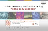 Latest Research on GPS Jamming - Chronos Technology Ltd · Chronos Technology Ltd Latest Research on GPS Jamming “Gone in 20 Seconds” Presentation Contents Background Research