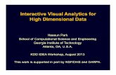 Interactive Visual Analytics for High Dimensional Datapoloclub.gatech.edu/idea2013/papers/KDD-IDEA-Park.pdf · Visual Analytics of High Dimensional Data • Library of key computational