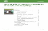 New Health and hazardous substances in waste and recycling · 2016. 6. 2. · Health and Safety Executive Health and hazardous substances in waste and recycling Page 2 of 15 Introduction