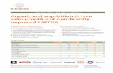 New Organic and acquisition-driven sales growth and significantly … · 2019. 12. 28. · HRA Pharma. The Group’s eight prioritised brands showed growth of 5 percent. Underlying