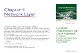 Chapter 4 Network Layerkld/slides/cap4-en.pdf · Network Layer 4-2 Chapter 4: network layer chapter goals: understand principles behind network layer services: network layer service