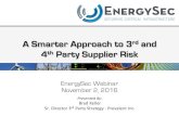A Smarter Approach to 3 4th Party Supplier Risk · Today Brad is the Senior Director of Third-Party Strategy at Prevalent, where he focuses on the delivery of Prevalent’s third