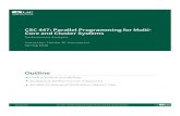 CSC 447: Parallel Programming for Multi- Core and Cluster ...rijurekha/col380/performance1.pdf · Spring 2018 CSC 447: Parallel Programming for Multi-Core and Cluster Systems 11 (