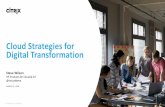New Cloud Strategies for Digital Transformation · 2018. 3. 27. · tools that support multiple Cloud APIs •Apply Dev Ops-style techniques to your own app deployments •Isolate