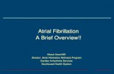 Atrial Fibrillation A Brief Overview!!...Nov 03, 2015  · –Must no matter what the CHADS2 score. Indications for Catheter Ablation •Symptomatic atrial fibrillation refractory