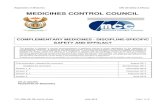 MEDICINES CONTROL COUNCIL - SAHPRA€¦ · 7.03 Complementary Medicines – Use of the ZA CTD format in the preparation of a registration application 7.04 Complementary Medicines