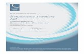 BY THE AUTHORITY OF THE COUNCIL Renaissance Jewellery …...Auditor Accreditation Third party auditors carrying out RJC Certification audits must be accredited by the RJC, a process