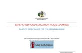 EARLY CHILDHOOD EDUCATION HOME LEARNING · Literacy Skills: Talking and Listening-Daily routine 11 Literacy Skills: Talking and Listening 12 Literacy skills :Understanding words and