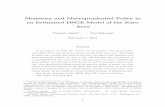Monetary and Macroprudential Policy in an Estimated DSGE ... · moving from an estimated to an optimal rule, but that there are winners and losers of including macroprudential measures.